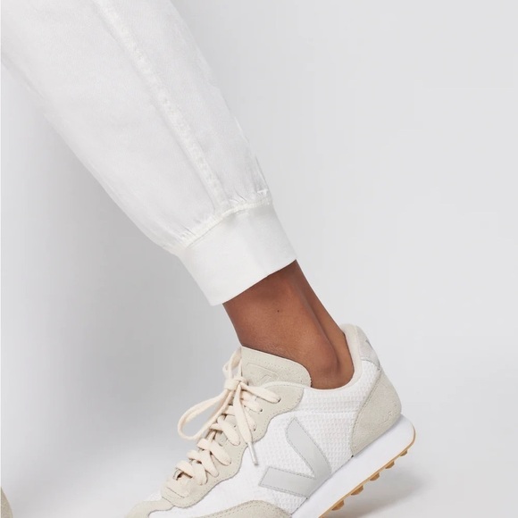 FAHERTY Pull-on Arlie Jogger Pants in White Sz S - Picture 5 of 6